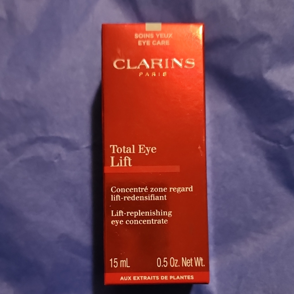 Clarins Total Eye Lift .5 Ounce~  Replentishing Eye Concentrate  (BRAND NEW) box